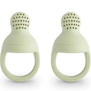 Lot de 2 sucettes grignoteuses en silicone sage
