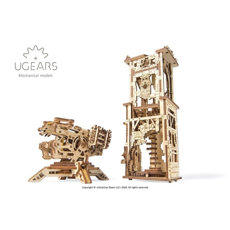 Ugears - Ugears kit de modélisme baliste et tour