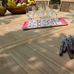 Salon de jardin en teck timaru 10 places