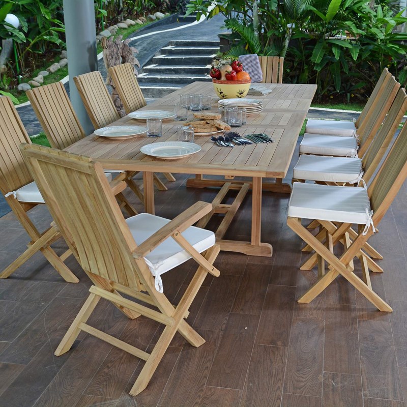 TECK'Attitude - Conjunto de muebles de jardín de teca bo