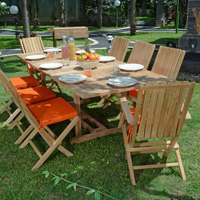 TECK'Attitude - Conjunto de muebles de jardín de teca pa