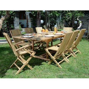 Salon de jardin en teck pampelone