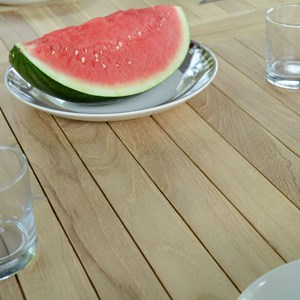 Salon de jardin teck pampelone 8 places