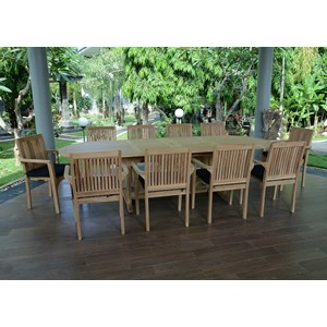 Salon de jardin en teck santorin