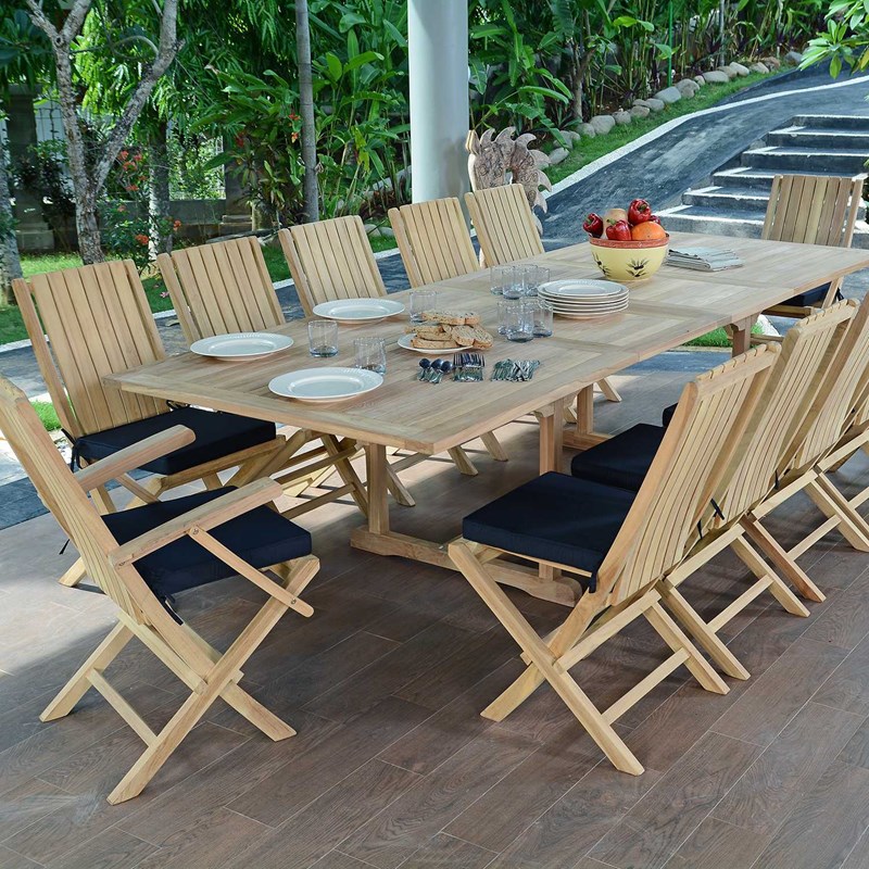 TECK'Attitude - Conjunto de muebles de jardín de teca má