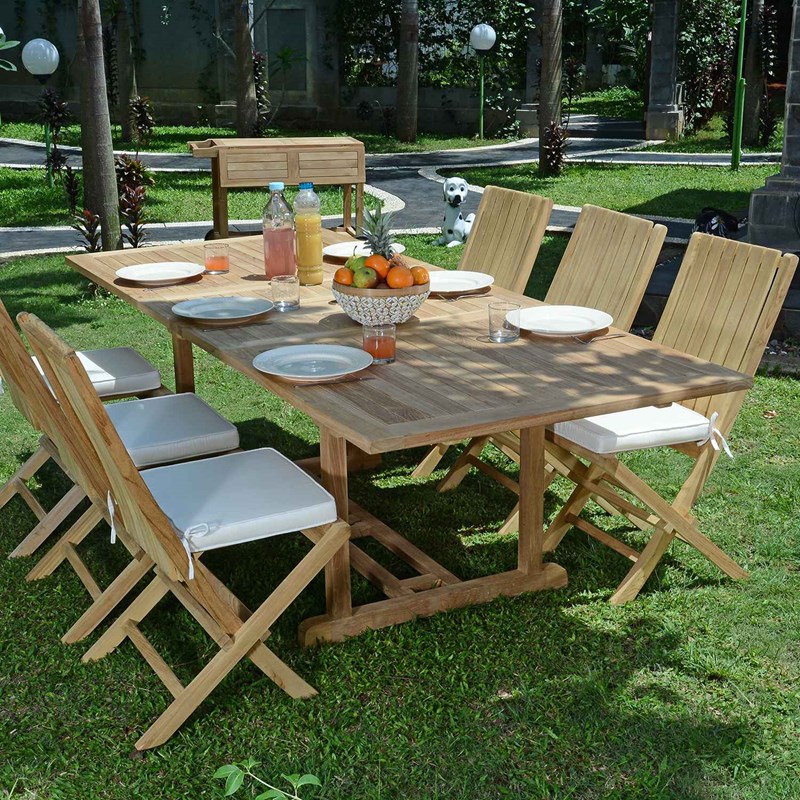 TECK'Attitude - Conjunto de muebles de jardín de teca ve