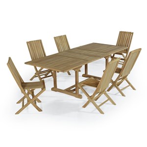 Salon de jardin teck vera cruz 6 places