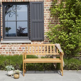 Banc en bois d'acacia