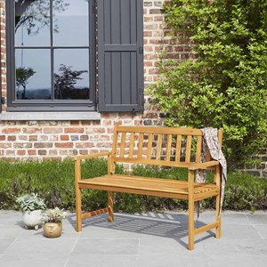 Banc en bois d'acacia