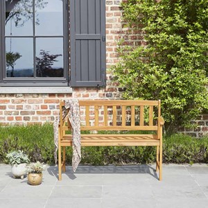 Banc en bois d'acacia