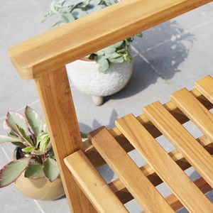 Banc en bois d'acacia