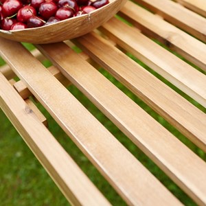 Banc en bois d'acacia 120