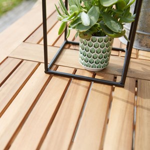 Table de jardin carrée acacia