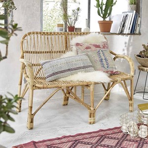 Canapé en rotin vintage