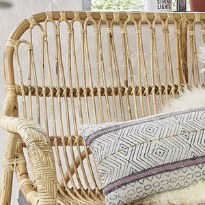 Canapé en rotin vintage