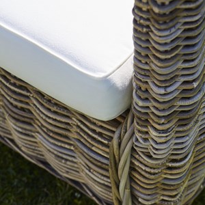 Lot 2 fauteuils de jardin kubu naturel