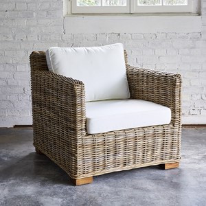 Fauteuil de jardin en kubu naturel