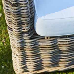 Lot 2 fauteuils de jardin kubu naturel