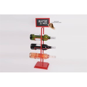 Porte-bouteille déco métal pour 3 boutei
