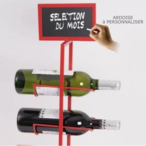 Porte-bouteille déco métal pour 3 boutei