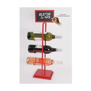 Porte-bouteille déco métal pour 3 boutei