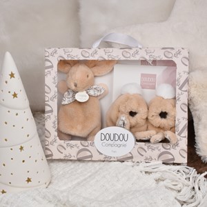 Coffret chaussons et doudou