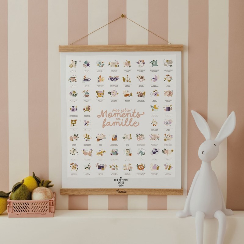 Affiche nos jolis moments en famille (40x50 cm)