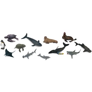 Set de 12 animaux marins