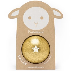 Ballon paillettes or (10 cm)