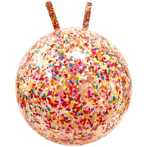Ballon sauteur paillettes confettis