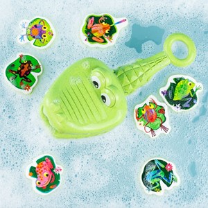 Jeu de bain crocodile attrape-grenouille