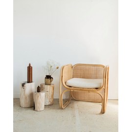 Jakob, le fauteuil en rotin clair n°362