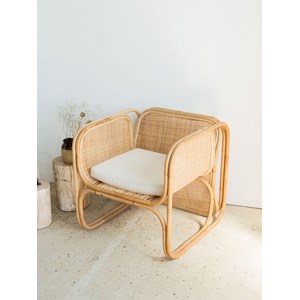 Jakob, le fauteuil en rotin clair n°362