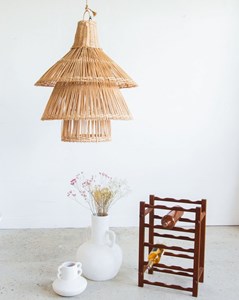 Suspension lanterne en rotin n°57