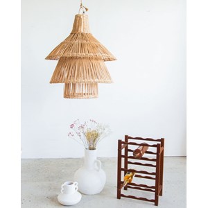 Suspension lanterne en rotin n°57