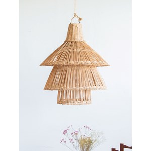 Suspension lanterne en rotin n°57