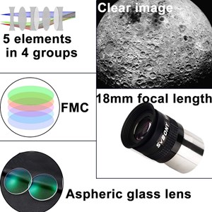 Oculaire 18mm 72° 1.25 pouces