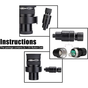 Oculaire réticulé 20mm 70° svbony