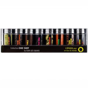 Kit 8 épices pour un tour du monde