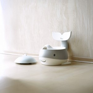 Pot d'apprentissage dossier dauphin gris