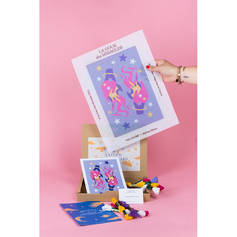 Kit de canevas feu sacré