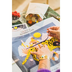 Kit de canevas le réveil de la lune