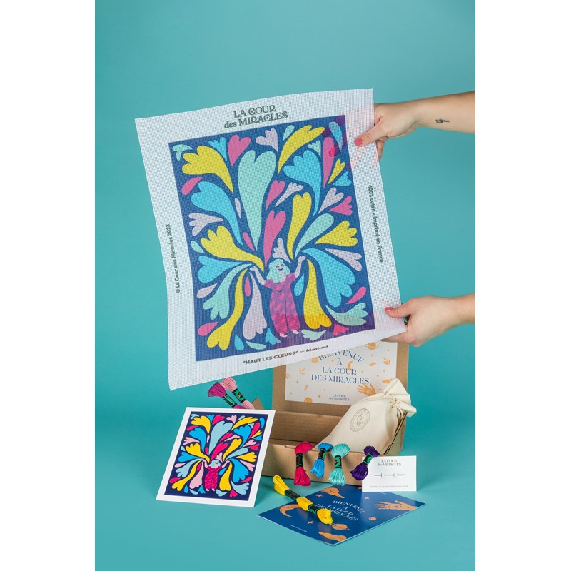 Kit de canevas haut les cœurs