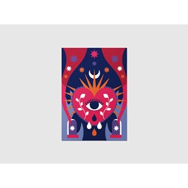 Carte a5 a cœur ouvert