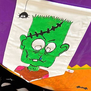 Kit - blason franky en tissu à peindre