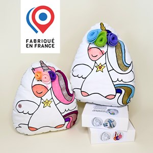 Kit - coussin licorne à personnaliser
