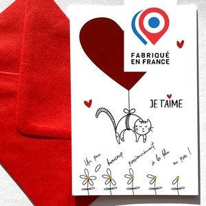 Carte postale à gratter - love