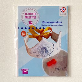 Kit couronne en tissu à coudre à colorie
