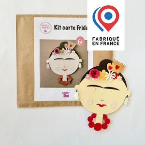 Kit - carte frida kahlo à coller