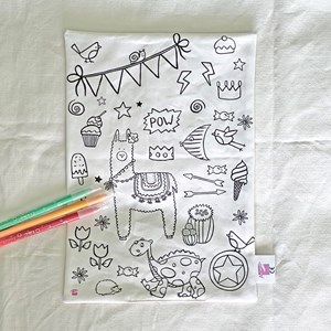 Coloriage - feuille lama&nbsp;dinosaure